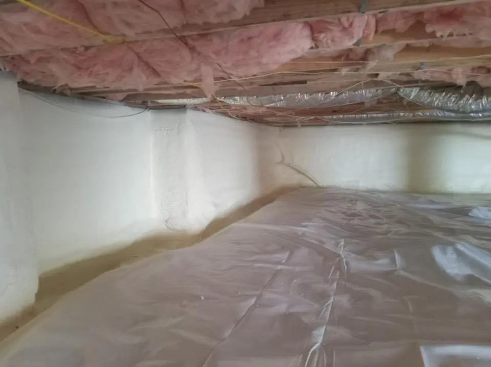 Crawl space encapsulation with closed-cell spray foam for Roof Maintenance in Marshall